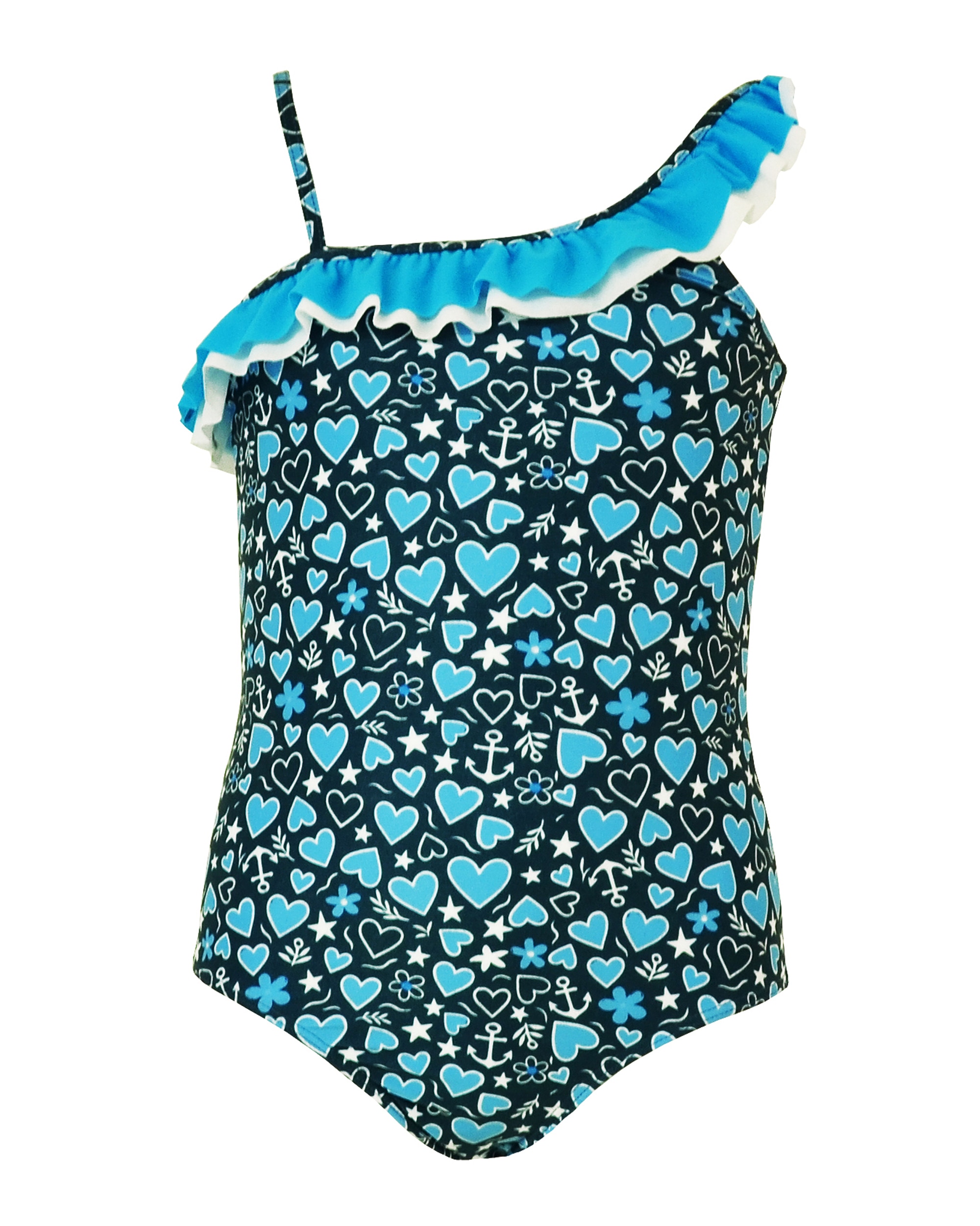 Cuore maillot niña - Red Point - Azul / Negro Azul / Negro-4