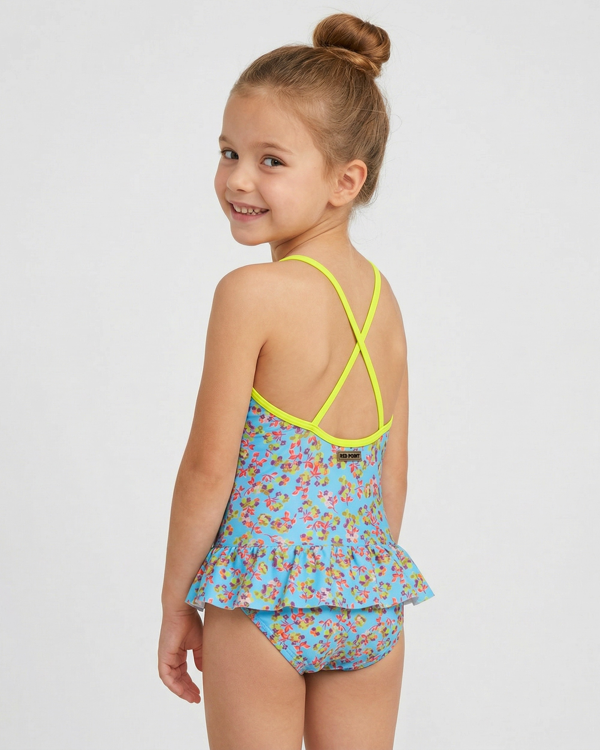 Fiore maillot niña - Red Point - Azul claro Azul claro-2