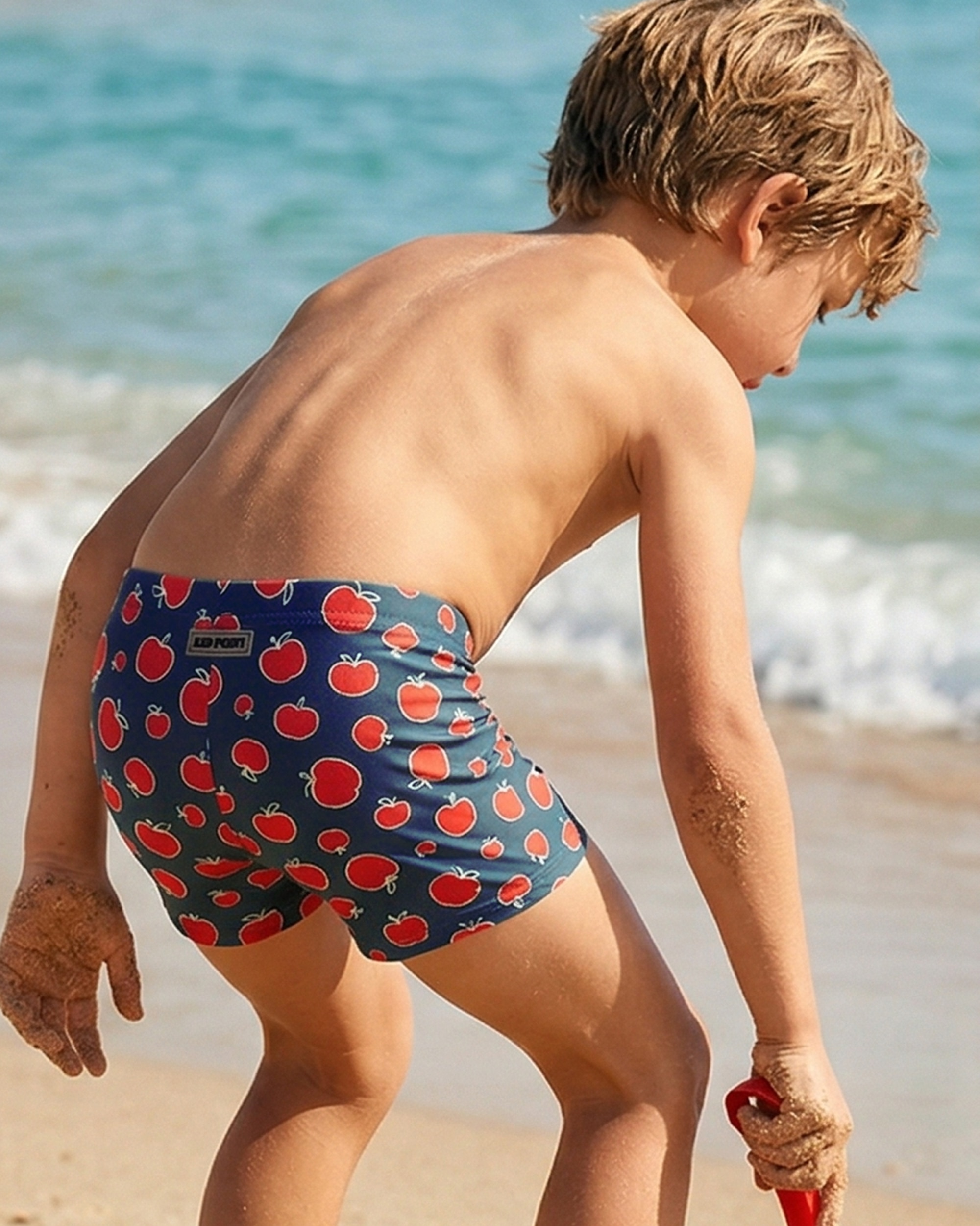 Mele bañador camal niño - Red Point - Rojo / Azul marino Rojo / Azul marino-3