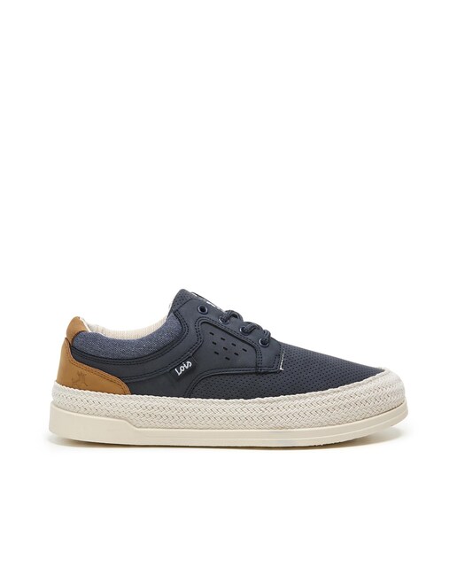 Imagen 0 de Zapatillas de lona de hombre casual con cierre collarin acolchado
