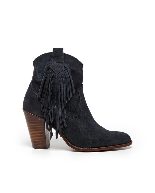 Imagen 0 de Botín de mujer estilo cowboy con flecos
