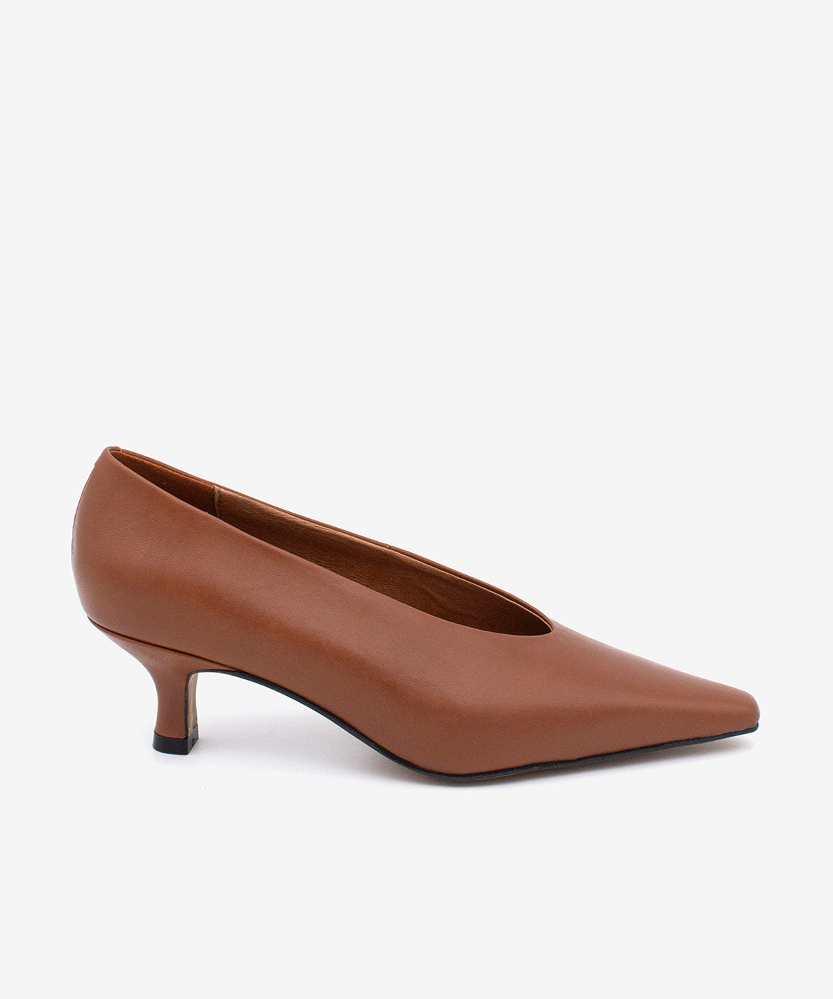 Ángel Alarcón - Zapatos de salón de mujer de napa de tacón fino.