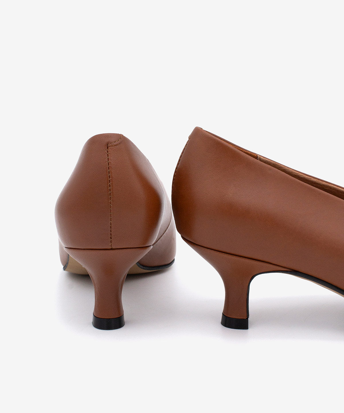 Zapatos de salón de mujer de napa de tacón fino, Nola - Ángel Alarcón - Marrón claro Marrón claro-5