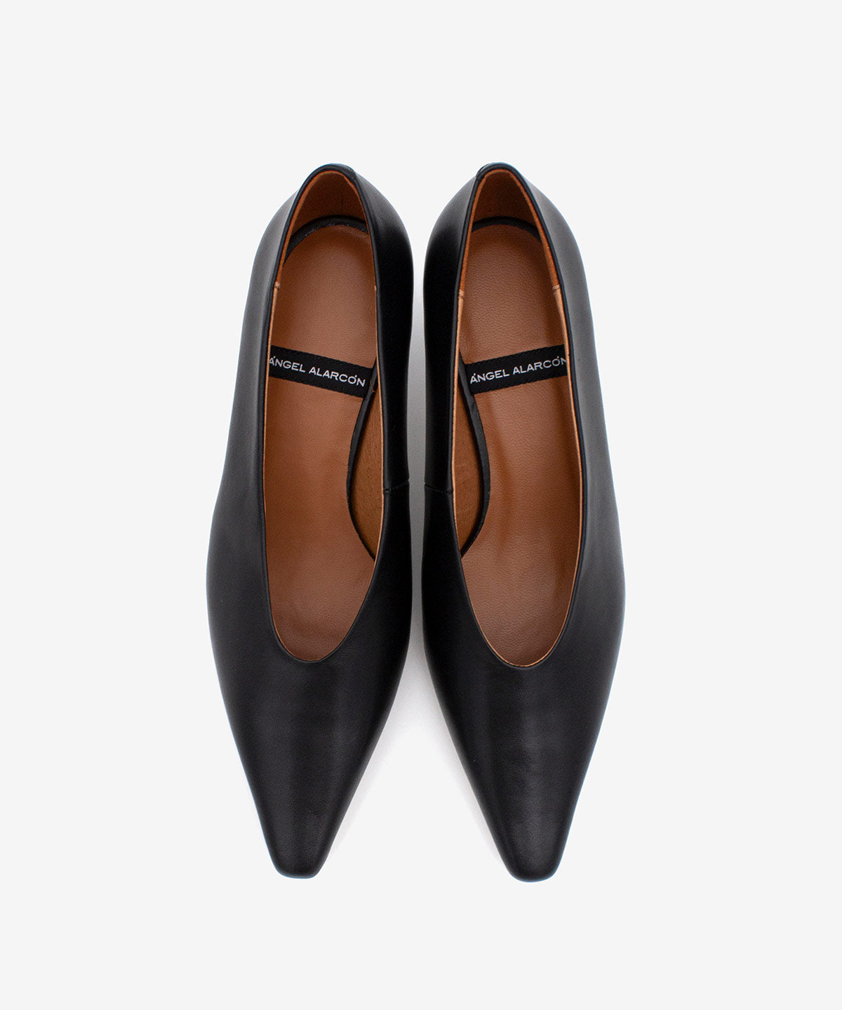 Zapatos de salón de mujer de napa de tacón fino, Nola - Ángel Alarcón - Negro Negro-5