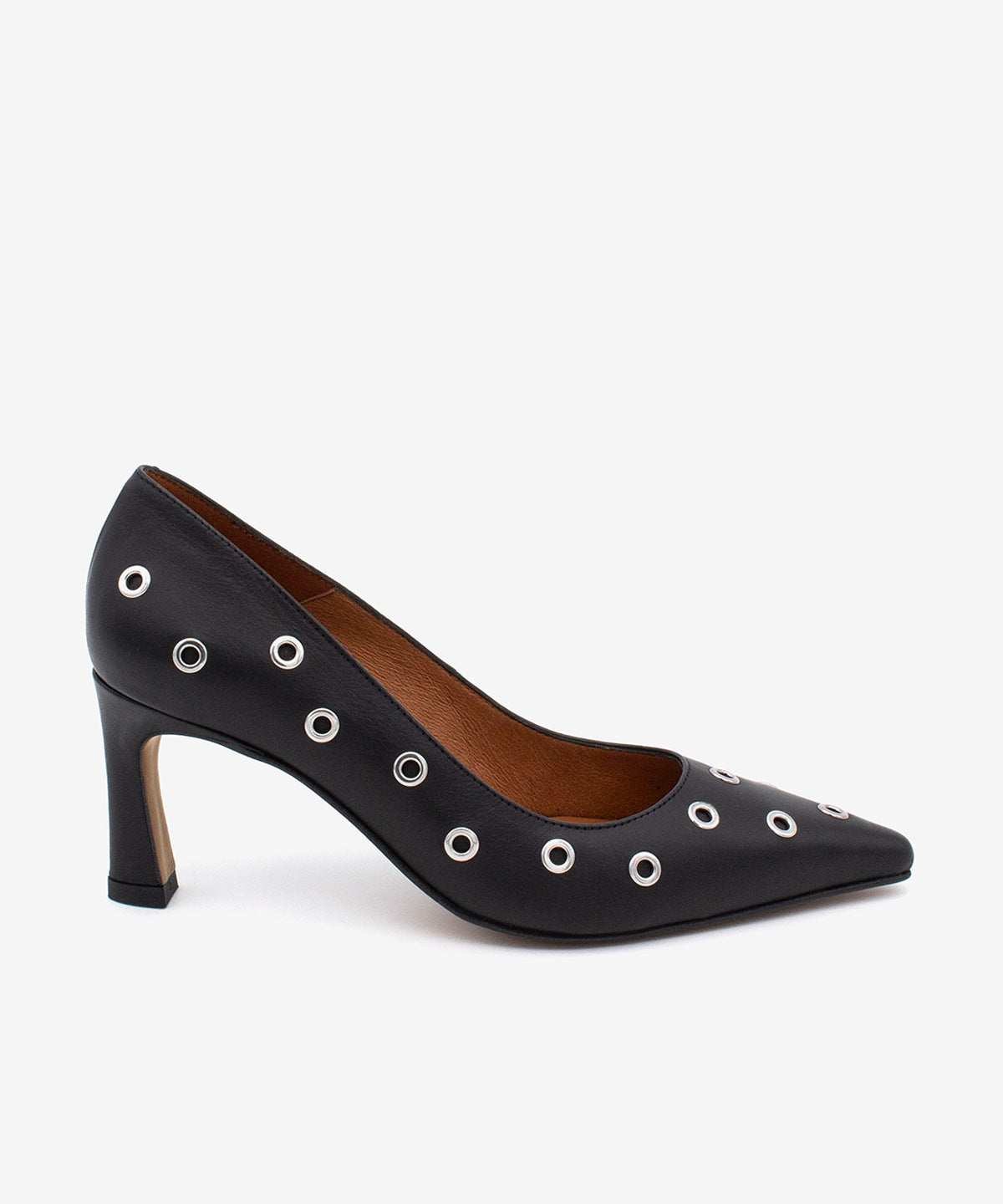 Ángel Alarcón - Zapatos de salón de mujer de piel con tachuelas, Adriene.