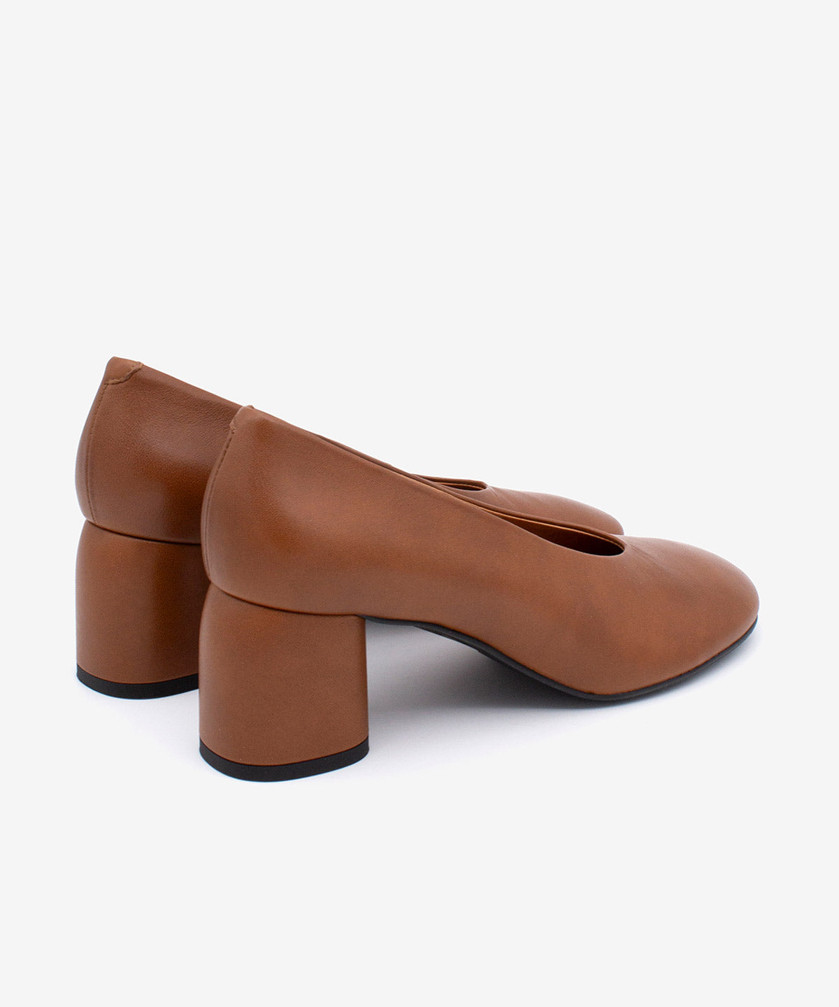 Zapatos de salón de mujer de tacón ancho de diseño de piel suave, tessa - Ángel Alarcón - Cuero Cuero-3