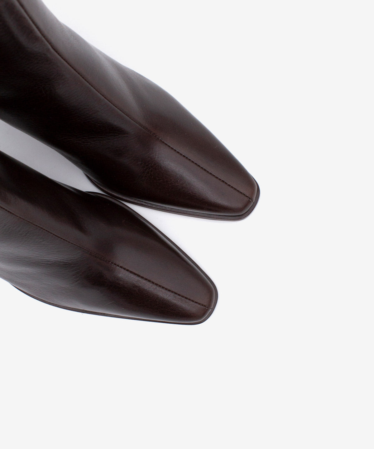 Botines básicos de mujer de tacón ancho efecto madera de piel natural, trimia - Ángel Alarcón - Marrón oscuro Marrón oscuro-7