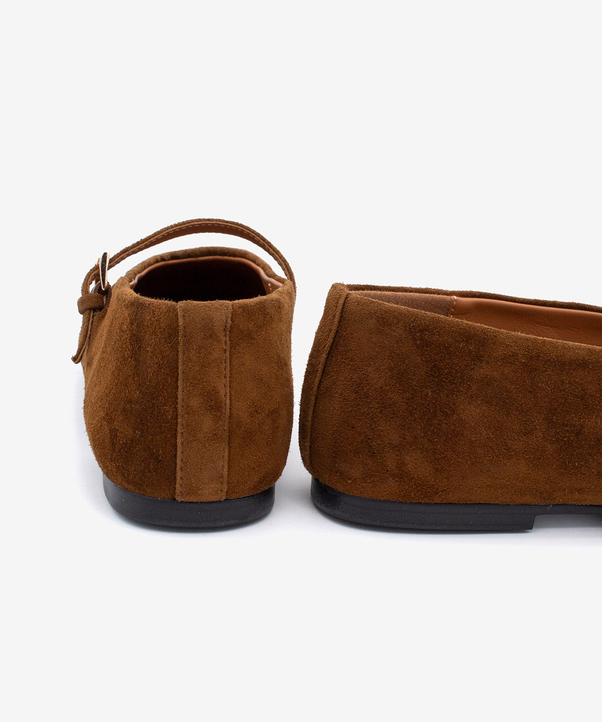 Merceditas planas de mujer cómodas que se adaptan al pie de ante, jenna - Ángel Alarcón - Camel Camel-7
