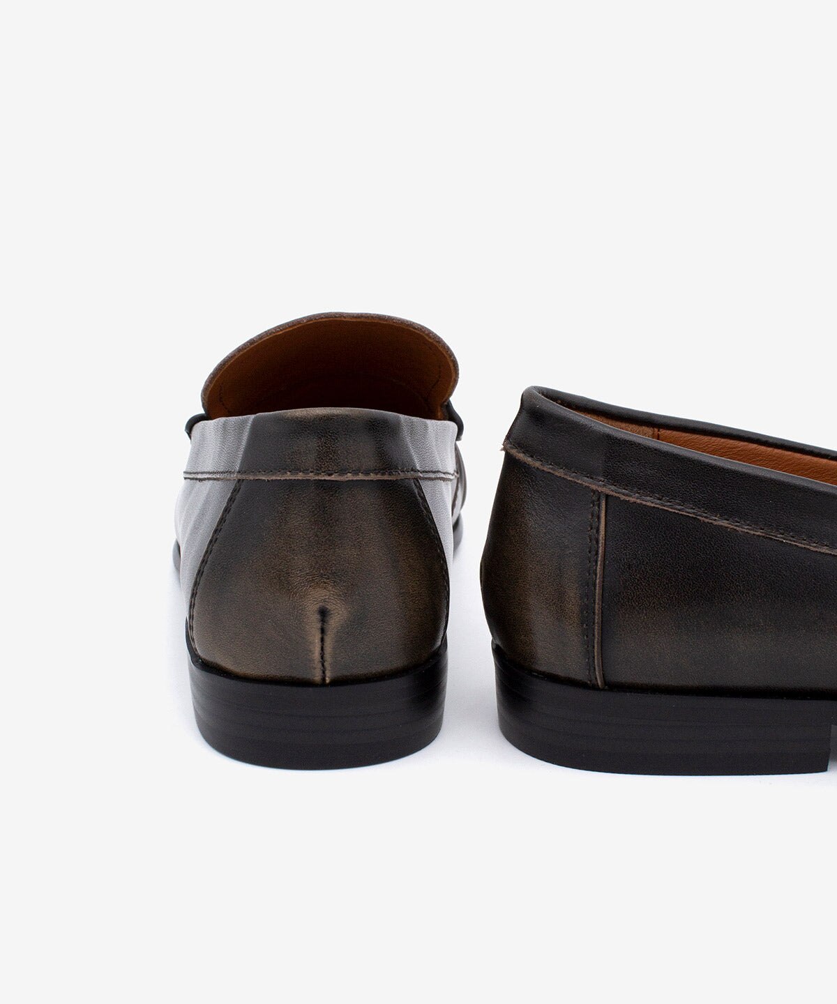 Mocasines planos de mujer de puntera redonda con suela rubber de piel cepillada vac, daphne - Ángel Alarcón - Marrón oscuro Marrón oscuro-7