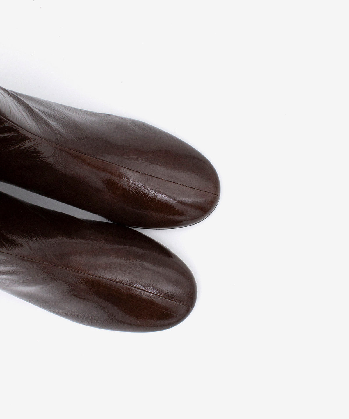 Botines básicos de mujer de tacón bajo ancho cómodo de piel brillan textu., tamara - Ángel Alarcón - Marrón oscuro Marrón oscuro-6