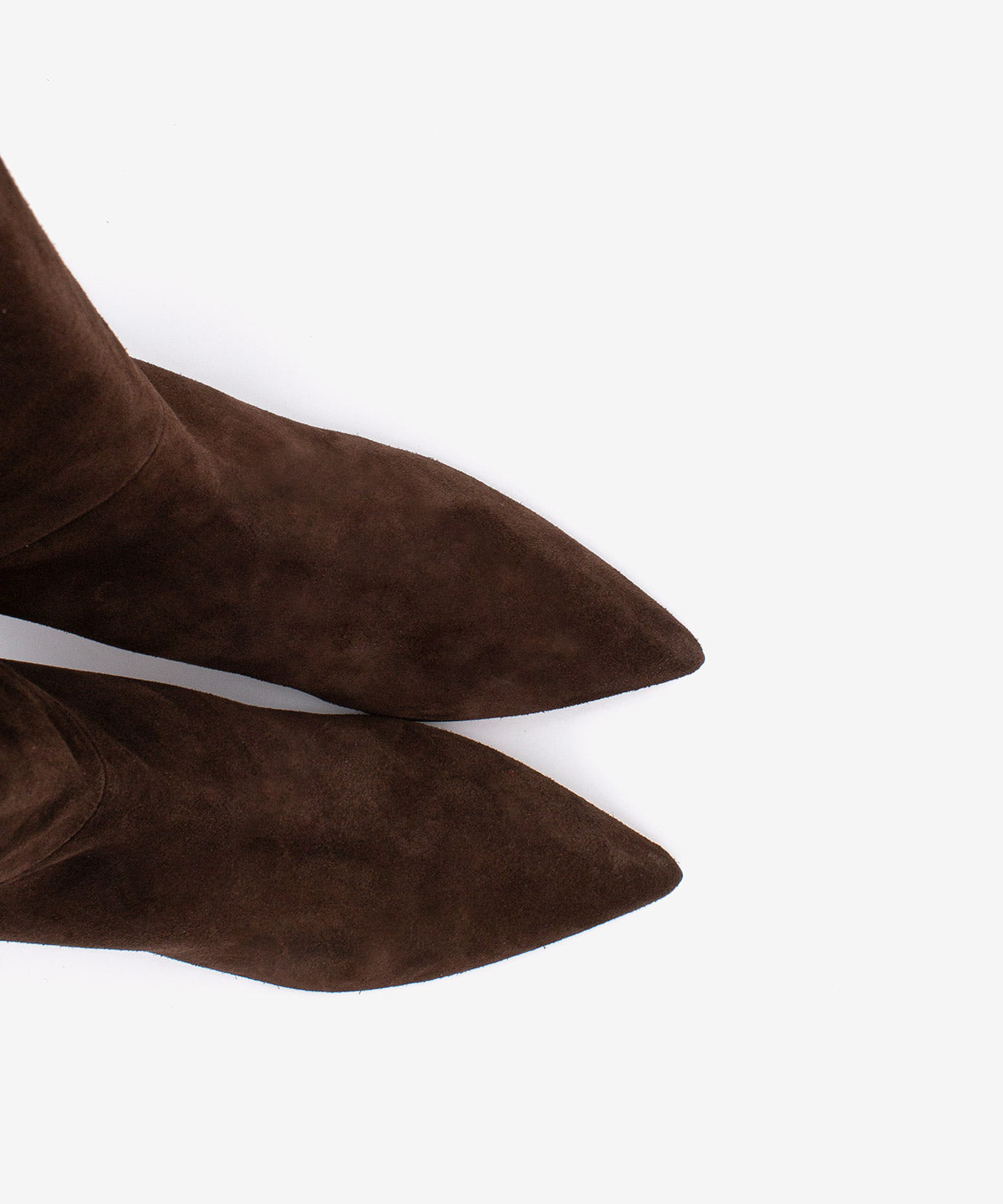Botas básicas de mujer de tipo gaucha moderna de tacón bajo de serraje, gaelle - Ángel Alarcón - Marrón oscuro Marrón oscuro-5