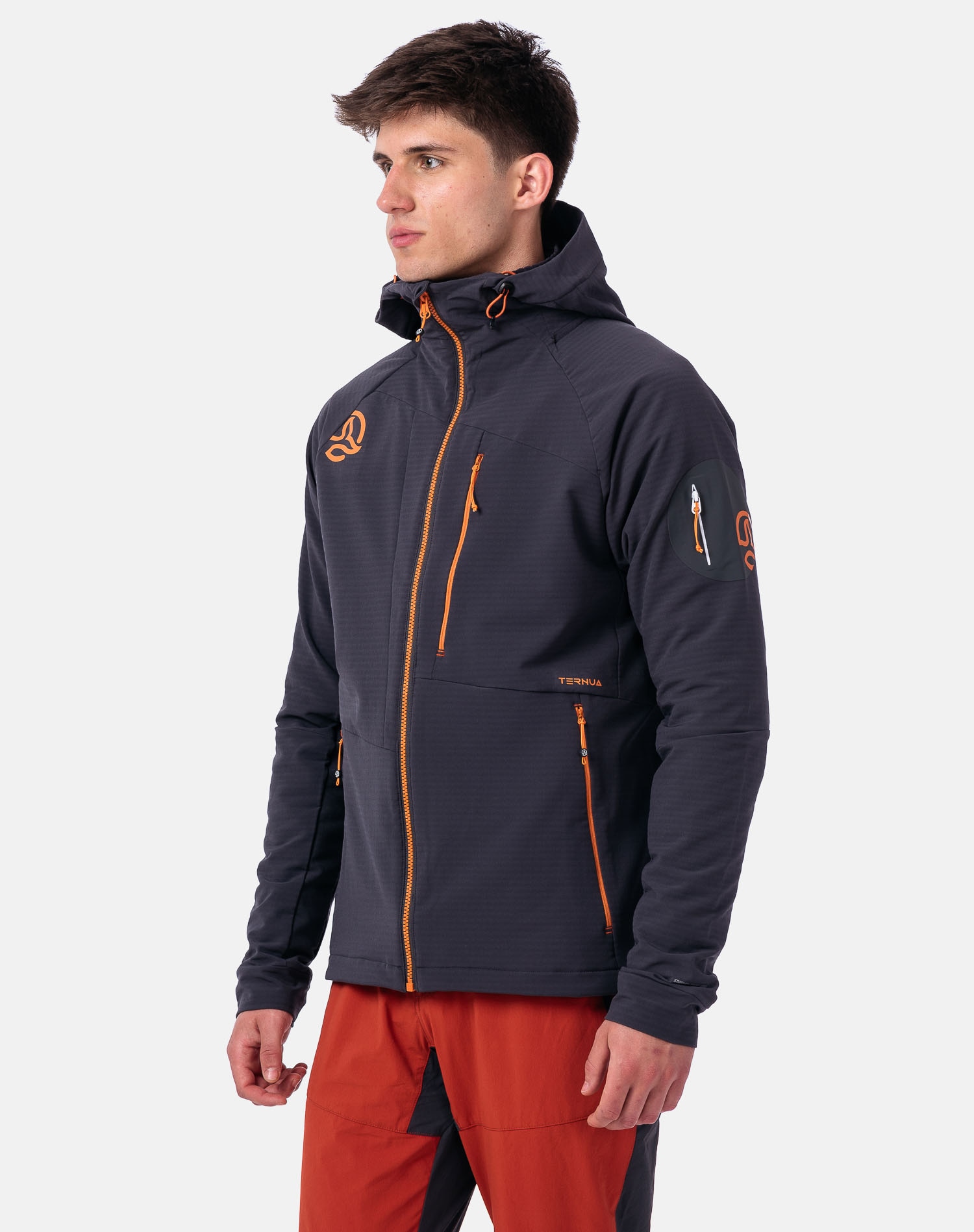 Chaqueta de hombre Torsen Hard Hood Jkt M Ternua - Gris Gris-4