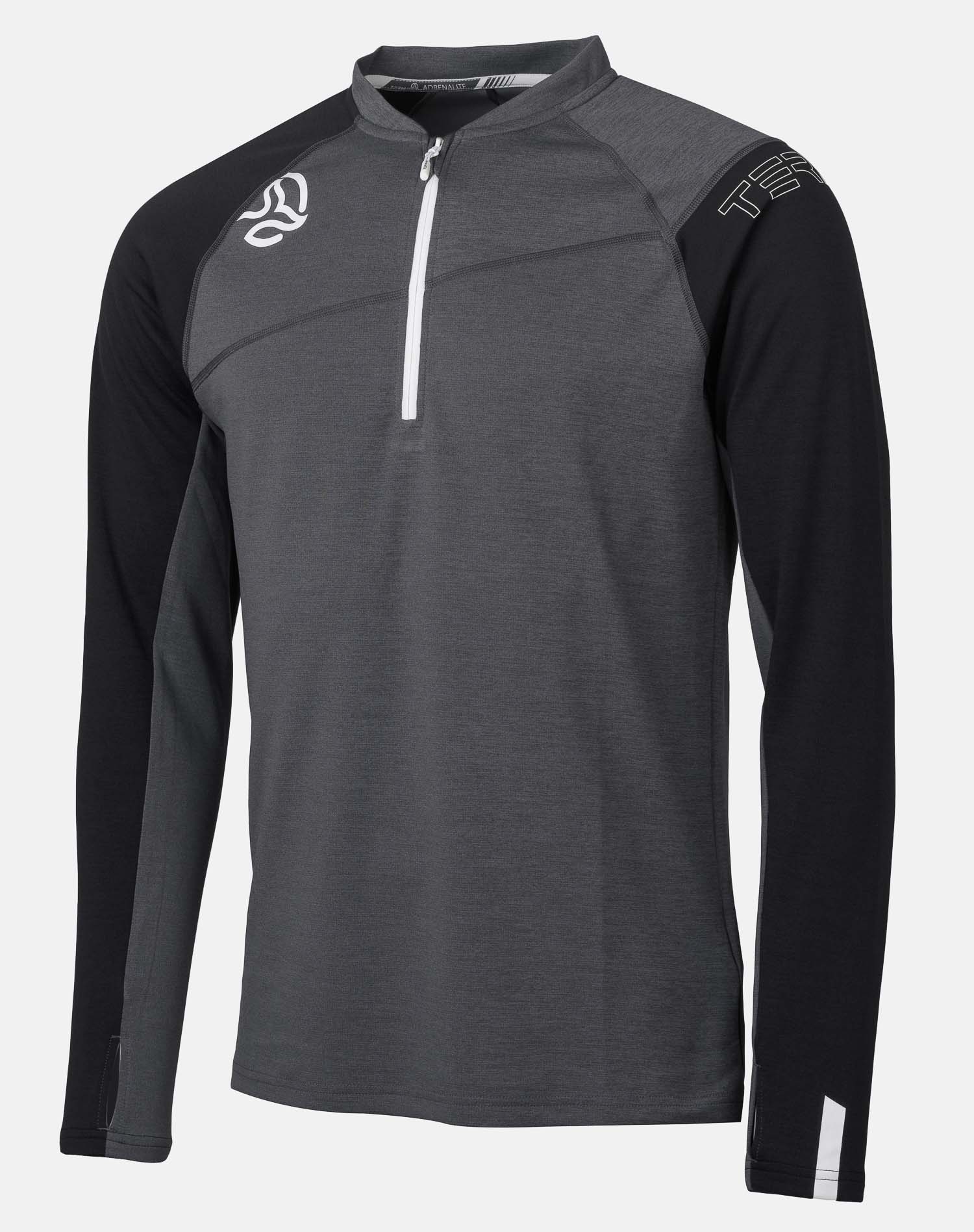 Imagen 0 de Camiseta de hombre Kripton 1/2 Zip M Ternua Gris oscuro