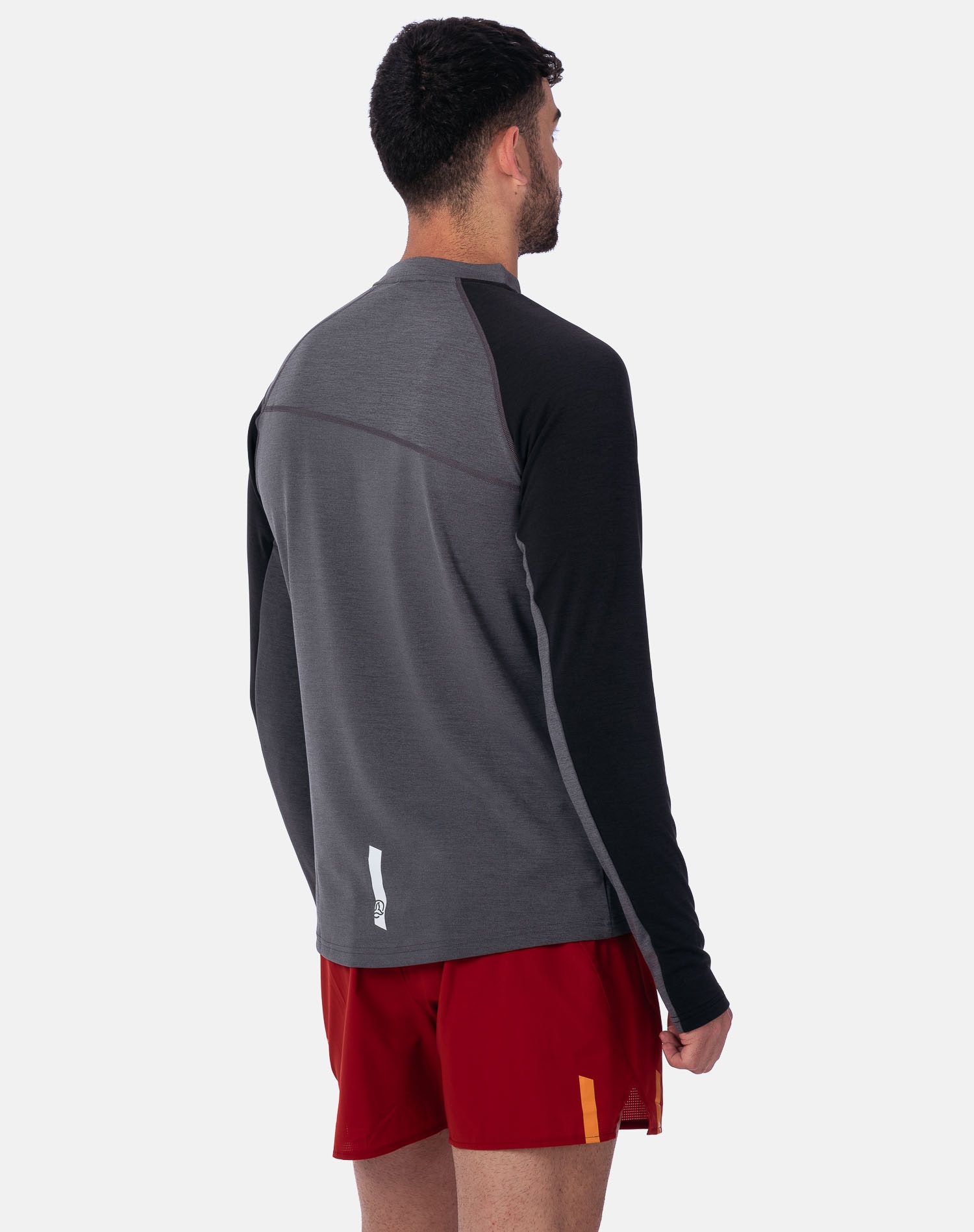 Camiseta de hombre Kripton 1/2 Zip M Ternua - Gris oscuro Gris oscuro-5