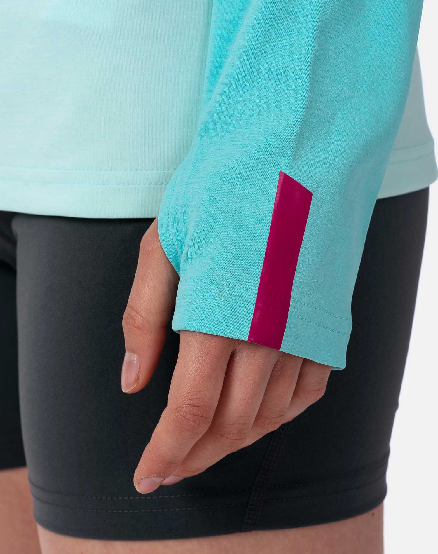 Camiseta de mujer Kripton 1/2 Zip W Ternua - Azul Azul-6