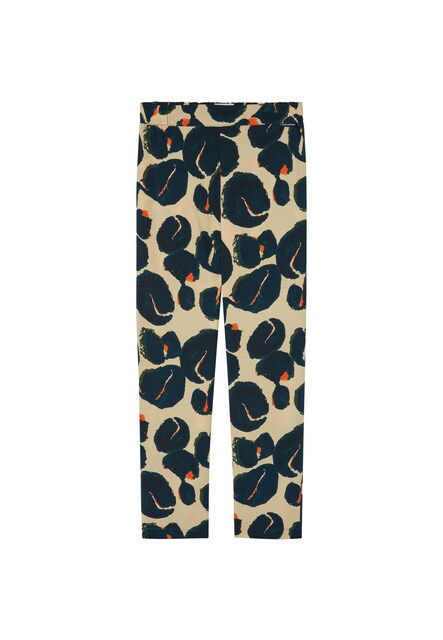 Imagen 0 de Pantalón recto de mujer con bolsillos estampado