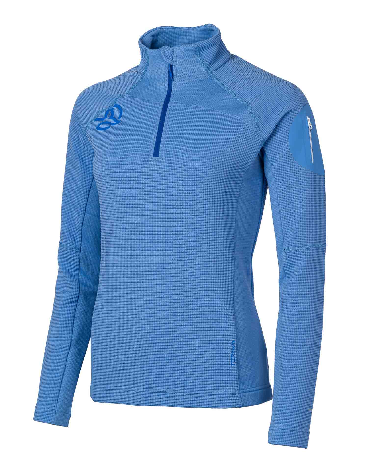 Camiseta de mujer Lemika 1/2 Zip W Ternua - Azul Azul-1