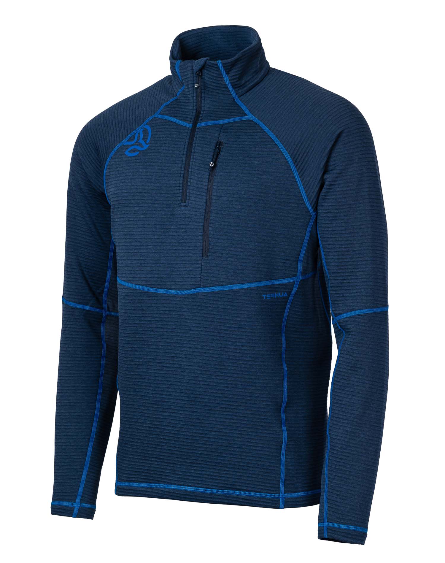 Camiseta de hombre Momhill 1/2 Zip M Ternua - Azul marino Azul marino-1