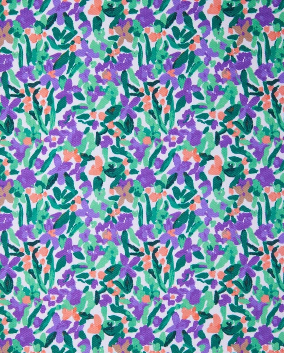 YSABEL MORA - Bañador Reductor Bandeau Con Estampado Tropical, Alta Compresión, Poliamida Y Elastano, Talla 90B