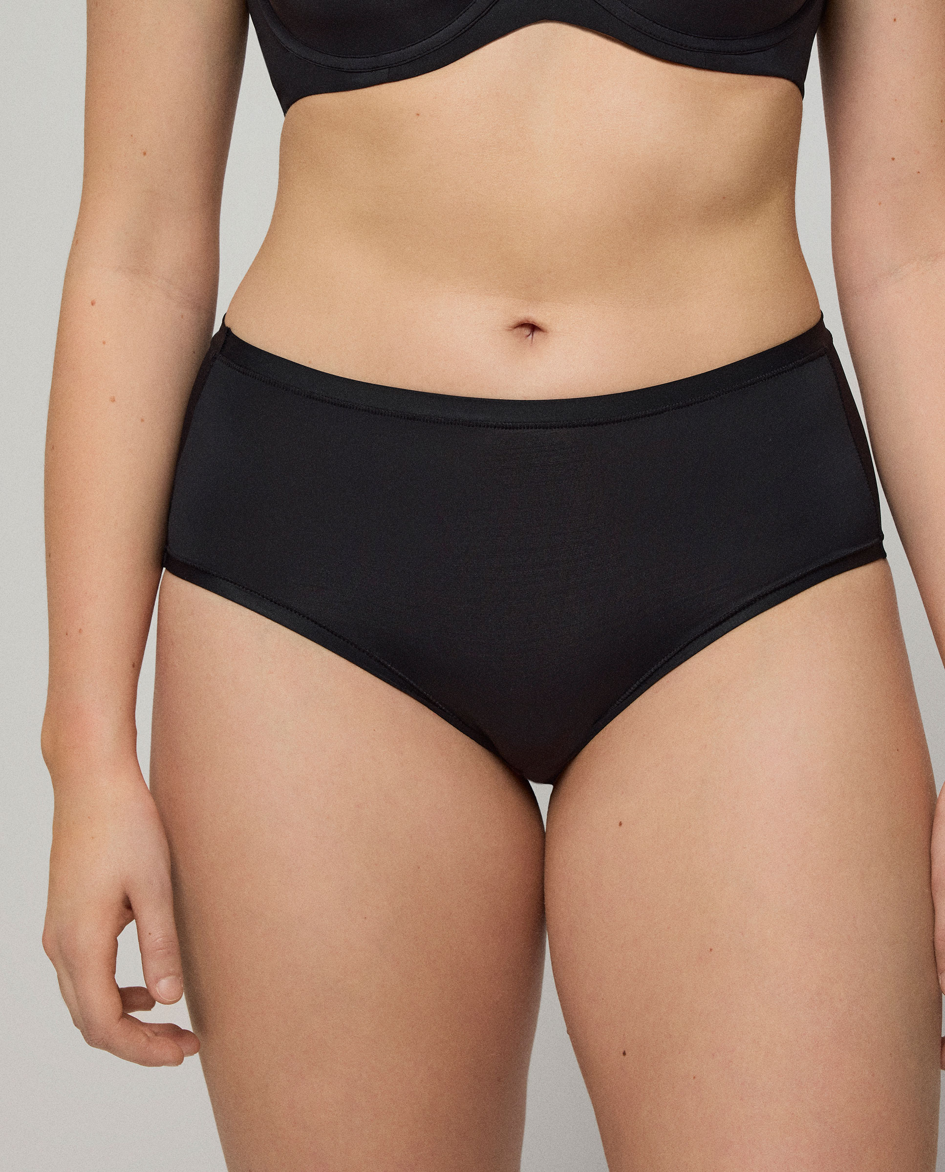 Pack 2 bragas altas básicas - Ysabel Mora - Negro Negro-1