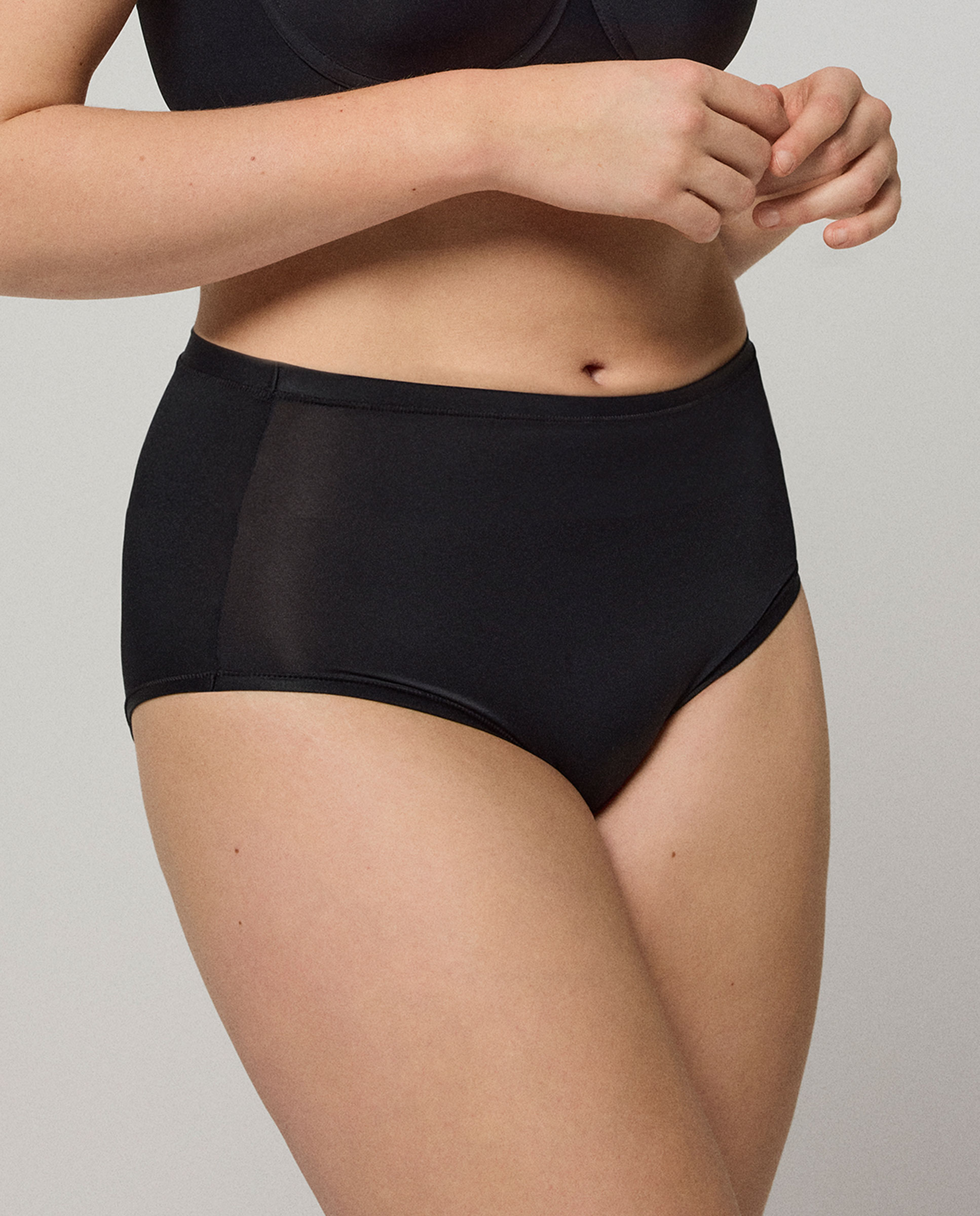 Pack 2 bragas altas básicas - Ysabel Mora - Negro Negro-3