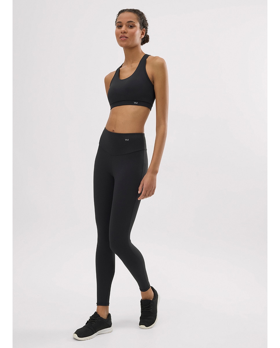 Leggings deportivos de tiro alto tacto algodonero - Ysabel Mora - Negro Negro-6