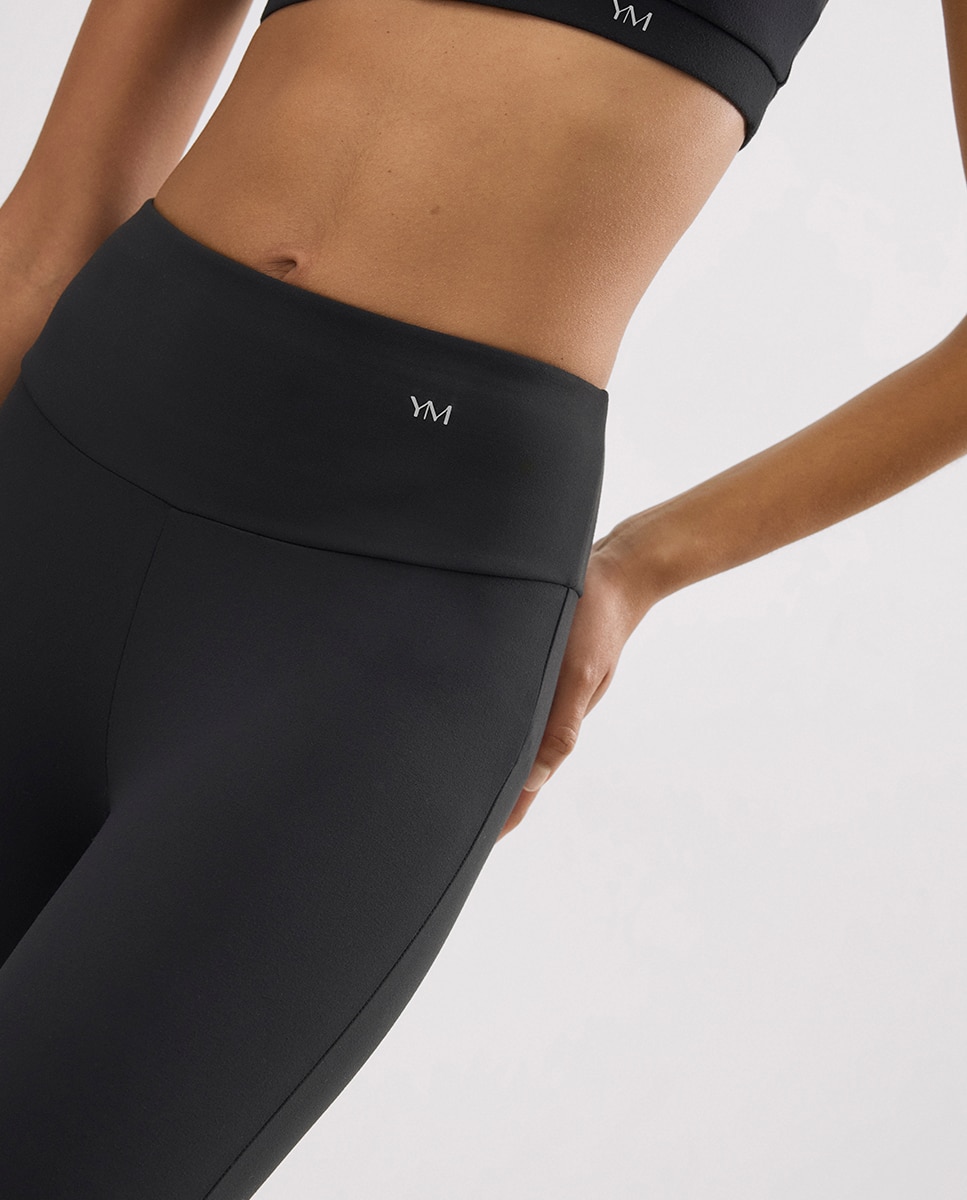 Leggings deportivos de tiro alto tacto algodonero - Ysabel Mora - Negro Negro-9