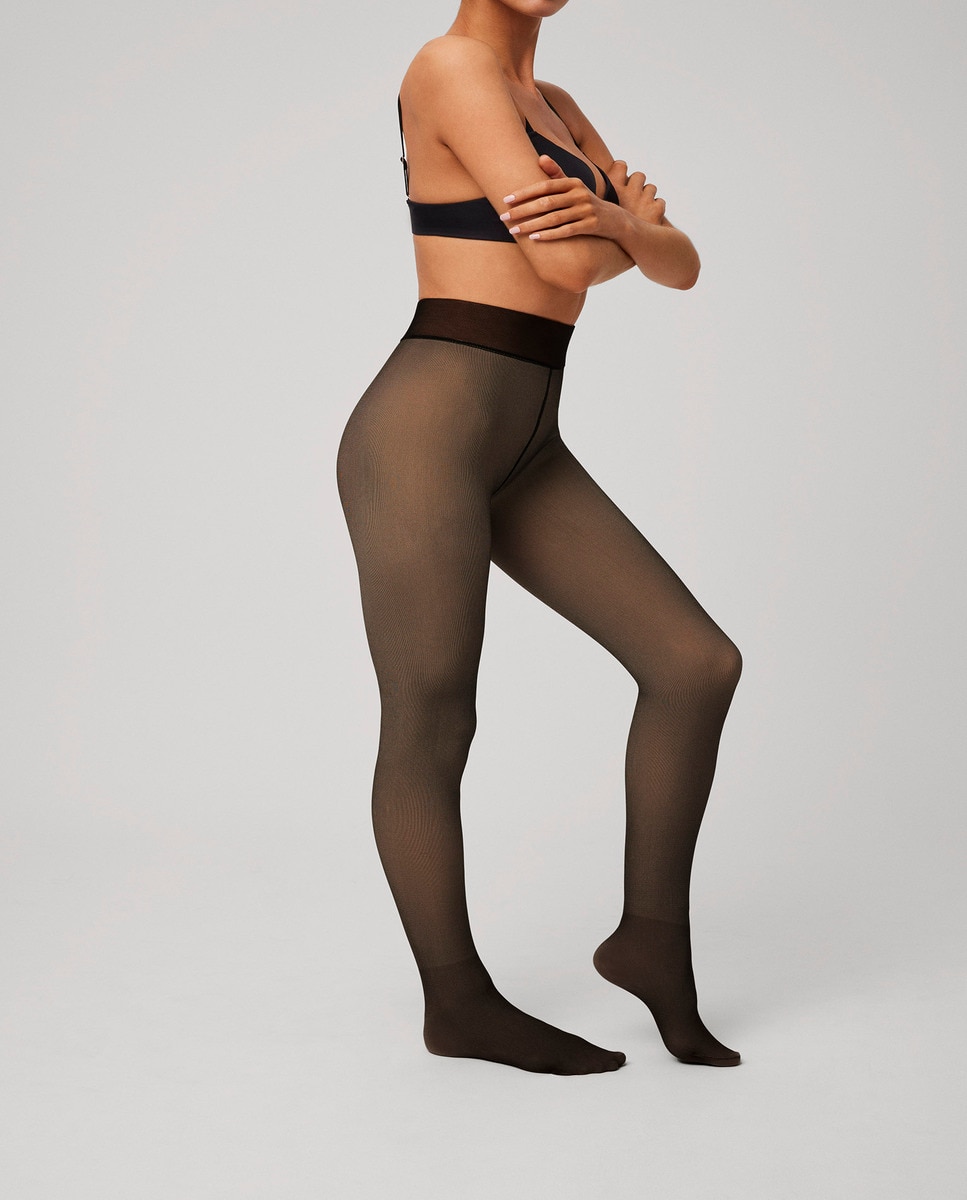 Panty térmico efecto velado 190 den - Ysabel Mora - Negro Negro-1