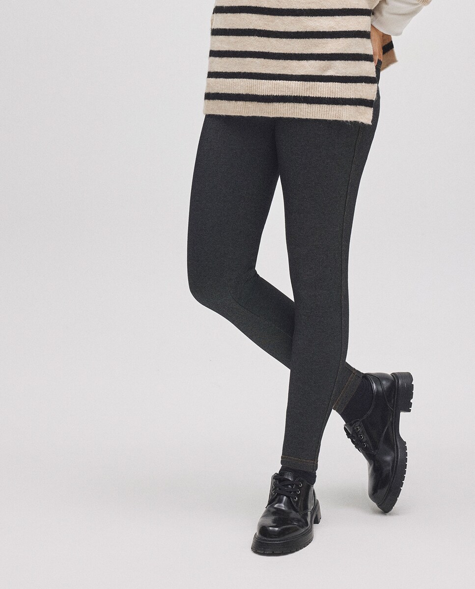 Leggings térmicos vaqueros skinny YSABEL MORA XXL Negro