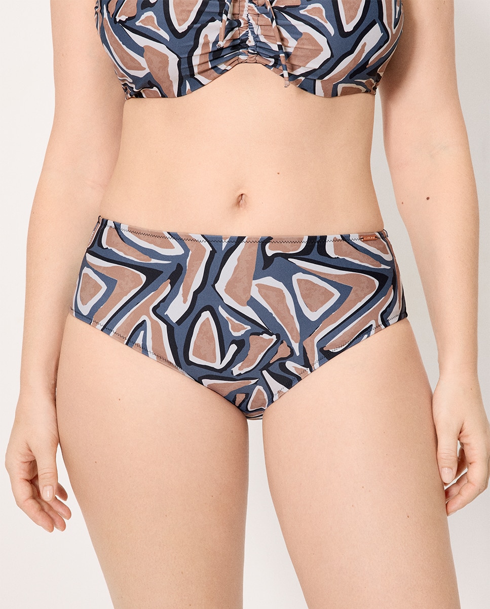 Ysabel Mora - Bragas de bikini reductora alta estampada.