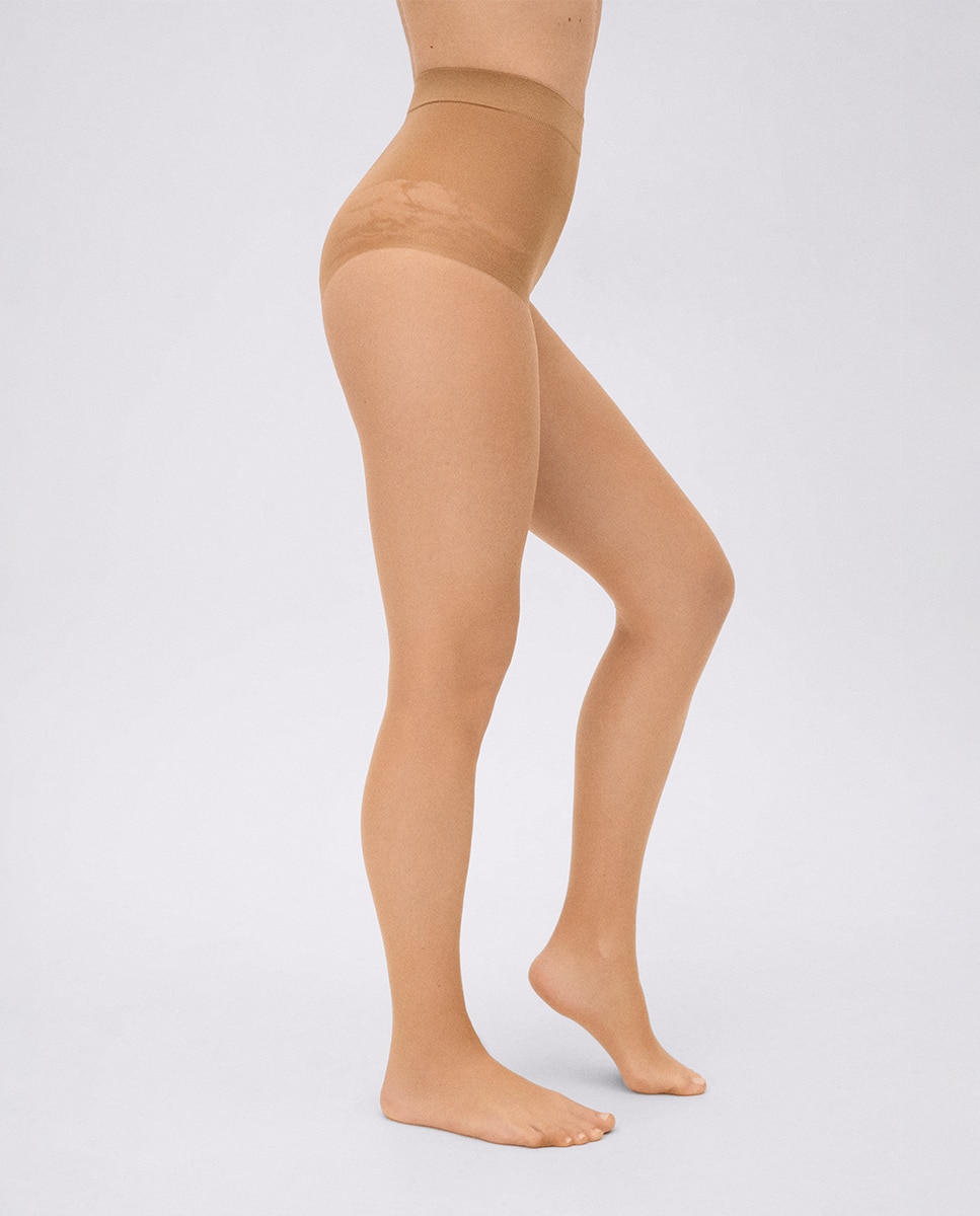Panty reductor irrompible 10 denier natural - Ysabel Mora - Marrón Marrón-1