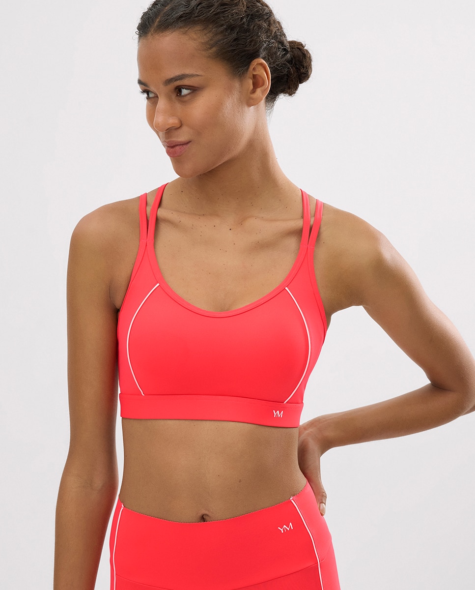 Ysabel Mora - Sujetador deportivo compressive espalda cruzada.
