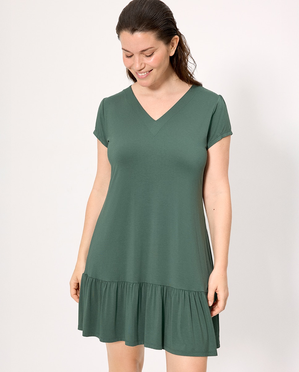 Ysabel Mora - Vestidos de playa manga corta botella.
