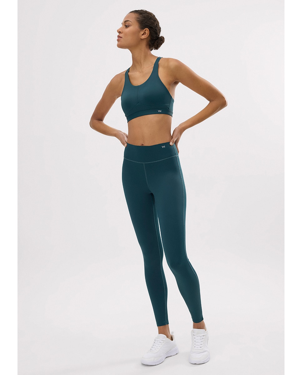 Leggings deportivos compressive efecto push-up Verde / Azul marino Ysabel Mora Verde / Azul marino-3