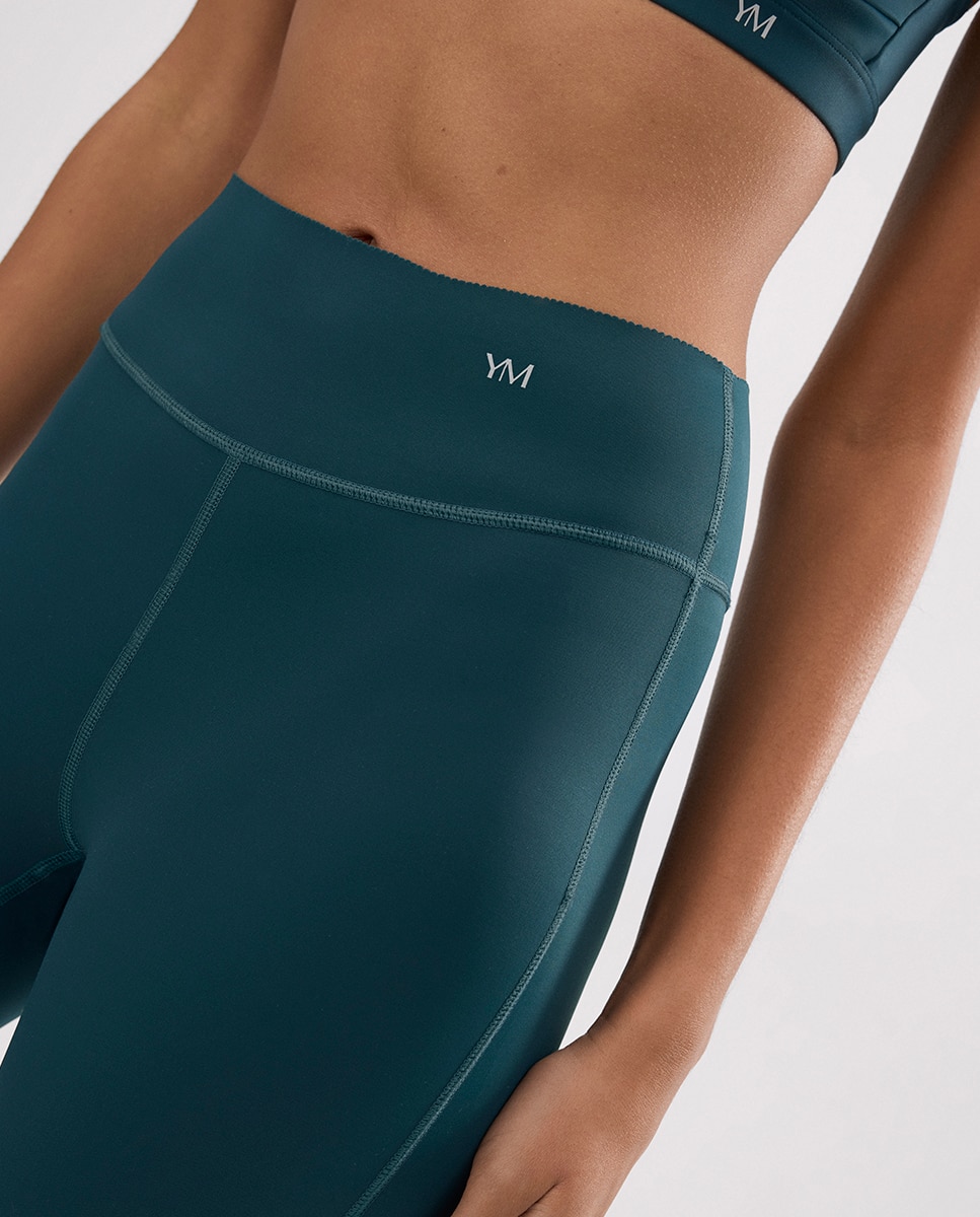 Leggings deportivos compressive efecto push-up Verde / Azul marino Ysabel Mora Verde / Azul marino-4