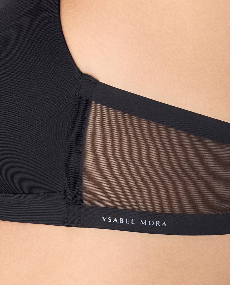 Sujetador sin aro con relleno nomarks brisa copas b y c - Ysabel Mora - Negro Negro-5