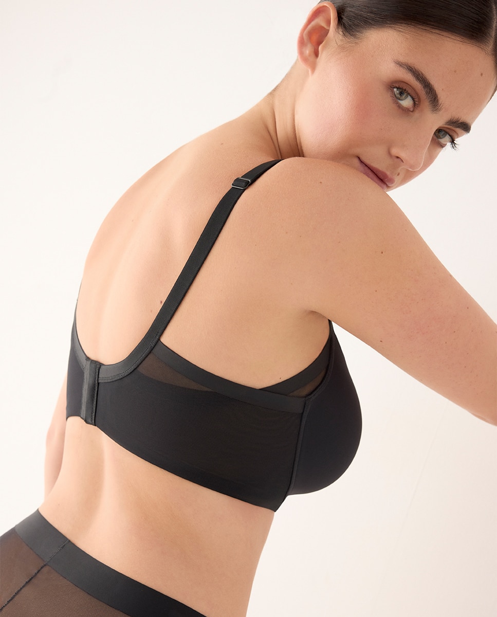 Sujetador con aro de capacidad con relleno nomarks sol copas c d e - Ysabel Mora - Negro Negro-5