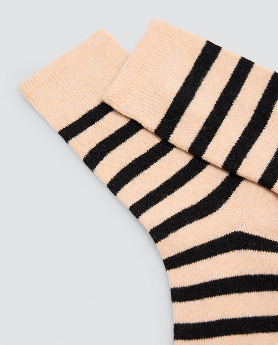 Pack de 3 calcetines mujer de lana de rayas - Ysabel Mora - Multicolor Multicolor-7
