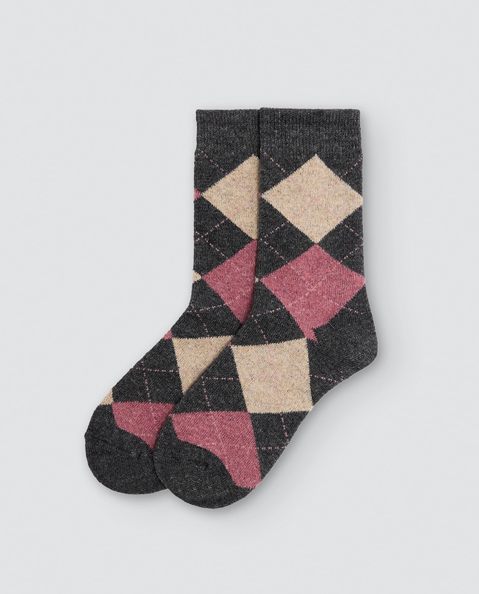 Imagen 3 de Pack de 3 calcetines mujer de lana con diseño geométrico - Ysabel Mora - Multicolor Multicolor
