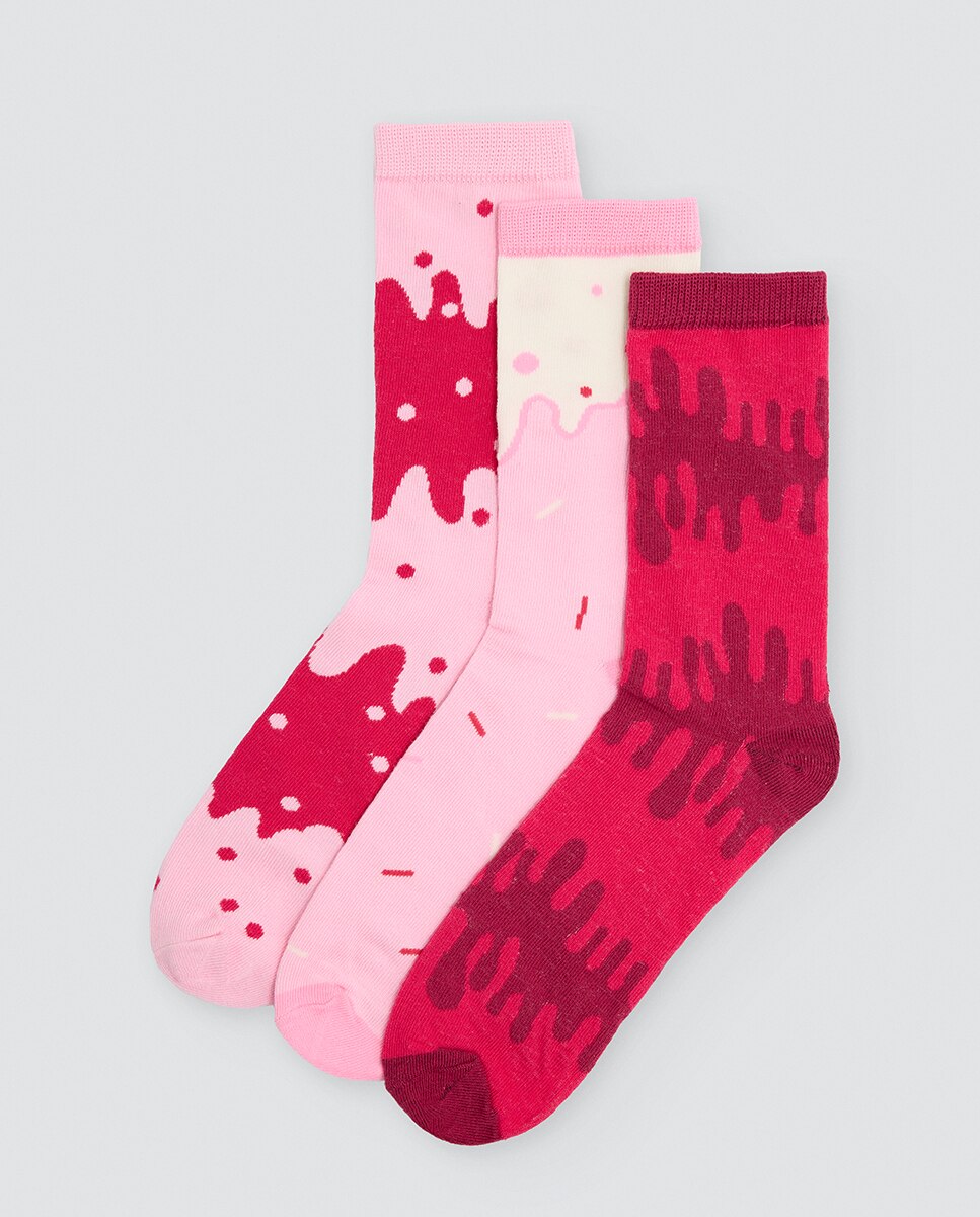 Calcetín mujer pack de 3 - Ysabel Mora - Multicolor Multicolor-1