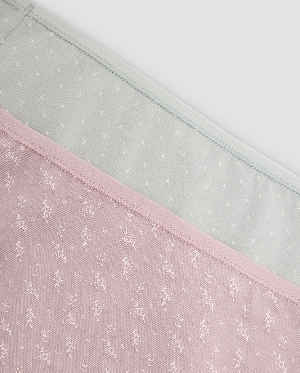 Pack de 2 bragas de algodón altas estampadas - Ysabel Mora - Multicolor Multicolor-9