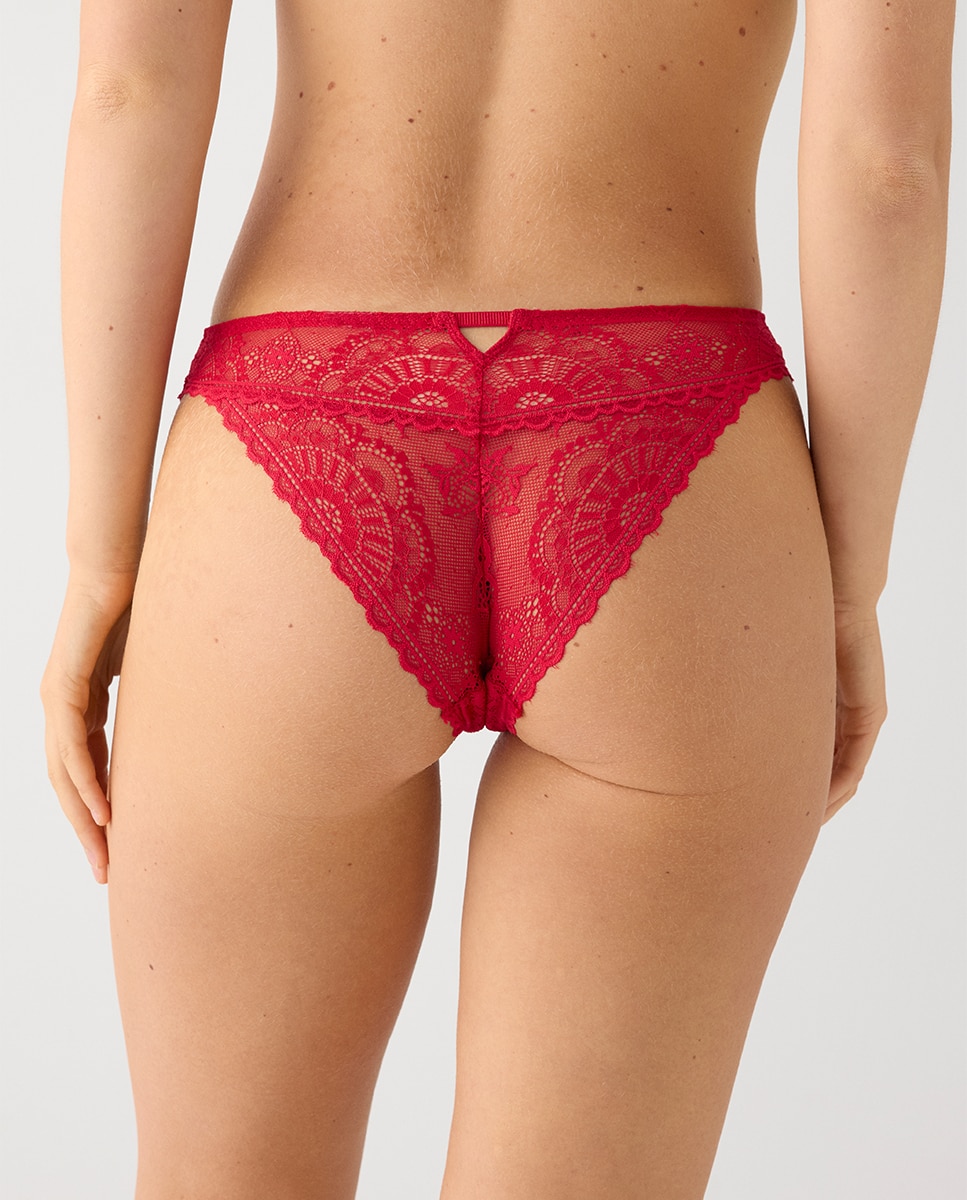 Braga brasileña encaje - Ysabel Mora - Rojo Rojo-2