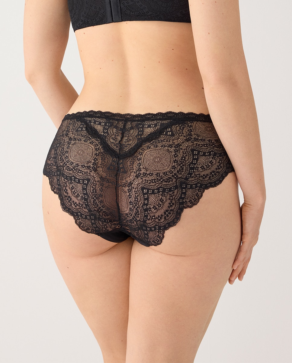 Braga midi encaje | paula echevarria limited edition - Ysabel Mora - Negro Negro-2