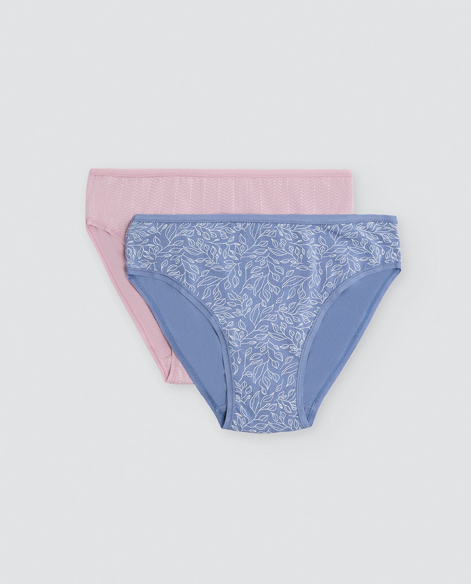 Pack de 2 bragas midi algodón estampadas - Ysabel Mora - Multicolor Multicolor-1
