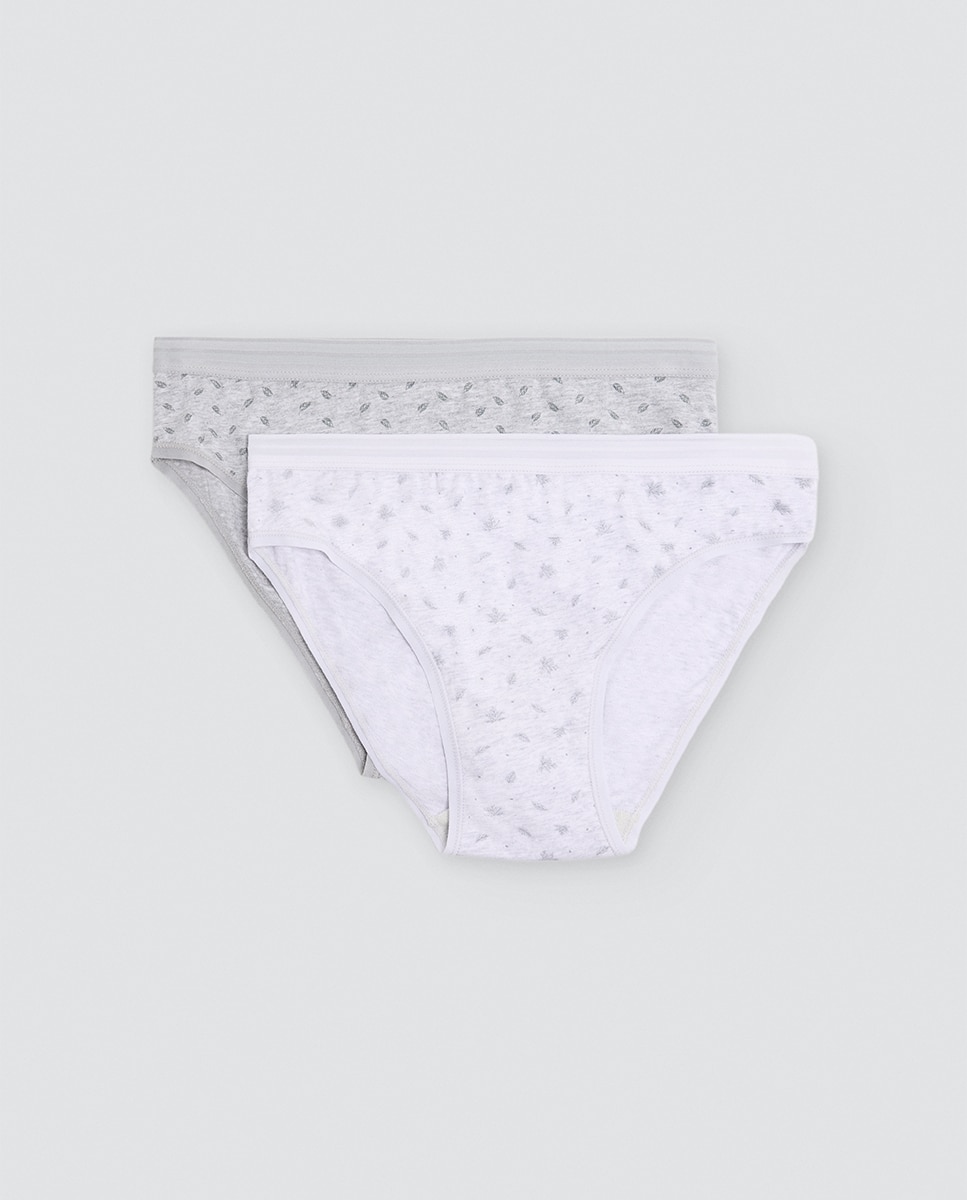 Pack de 2 bragas midi algodón estampadas - Ysabel Mora - Multicolor Multicolor-1