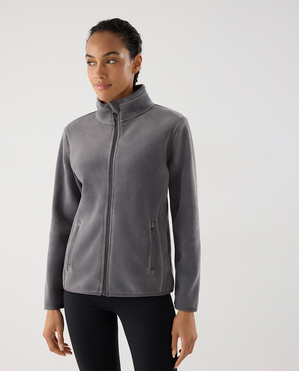 Ultra térmico chaqueta deportiva forro polar suave - Ysabel Mora - Azul grisáceo Azul grisáceo-1