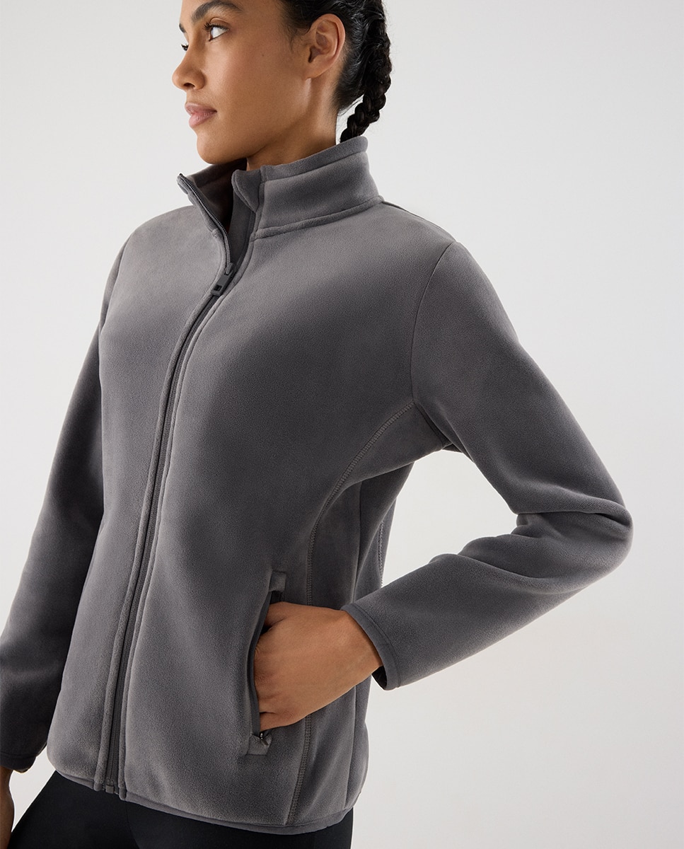 Ultra térmico chaqueta deportiva forro polar suave - Ysabel Mora - Azul grisáceo Azul grisáceo-4