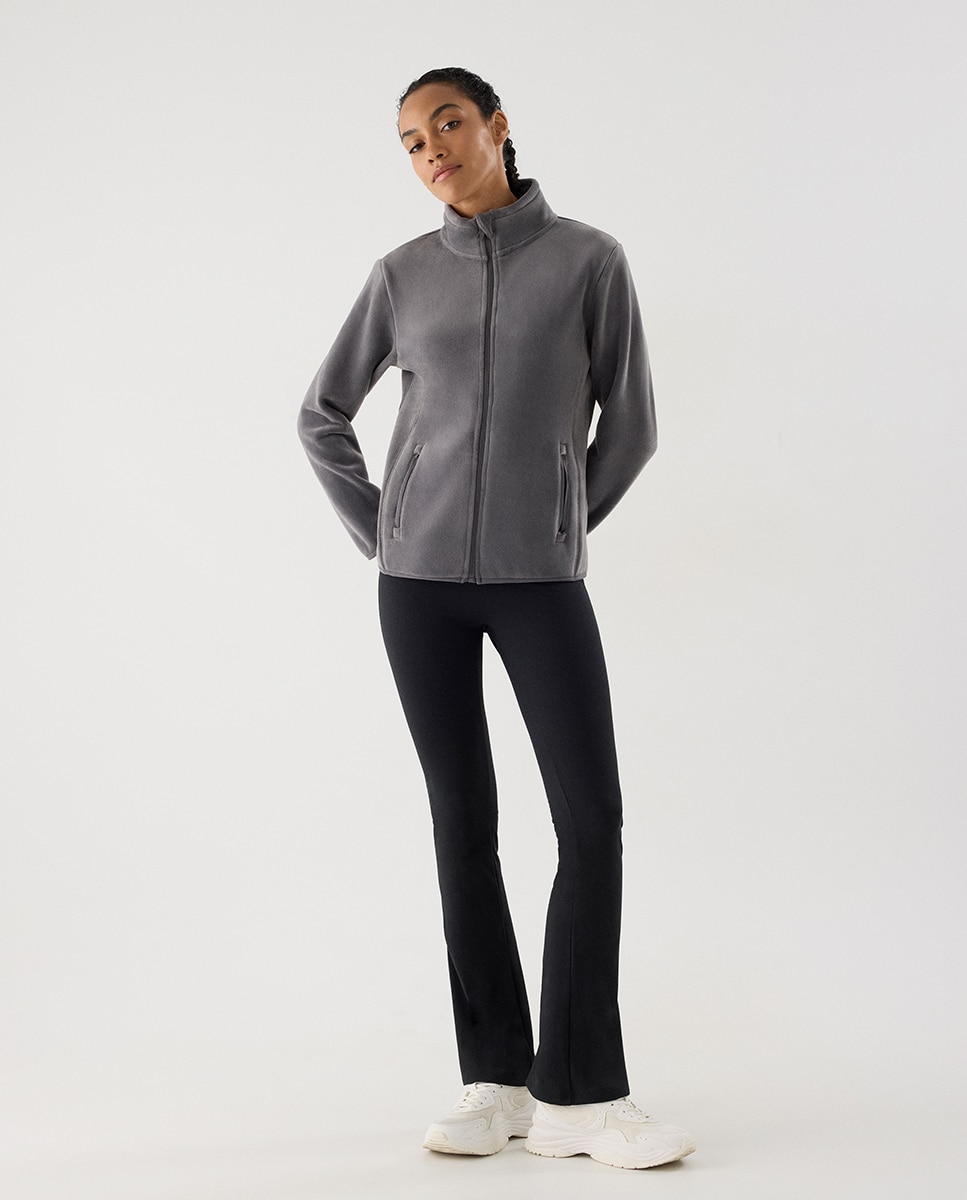 Ultra térmico chaqueta deportiva forro polar suave - Ysabel Mora - Azul grisáceo Azul grisáceo-5