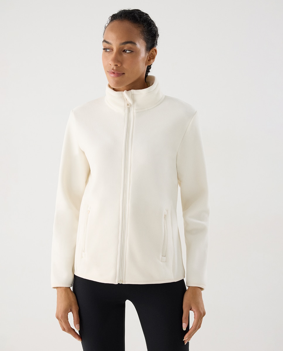 Ultra térmico chaqueta deportiva forro polar suave - Ysabel Mora - Crema Crema-1