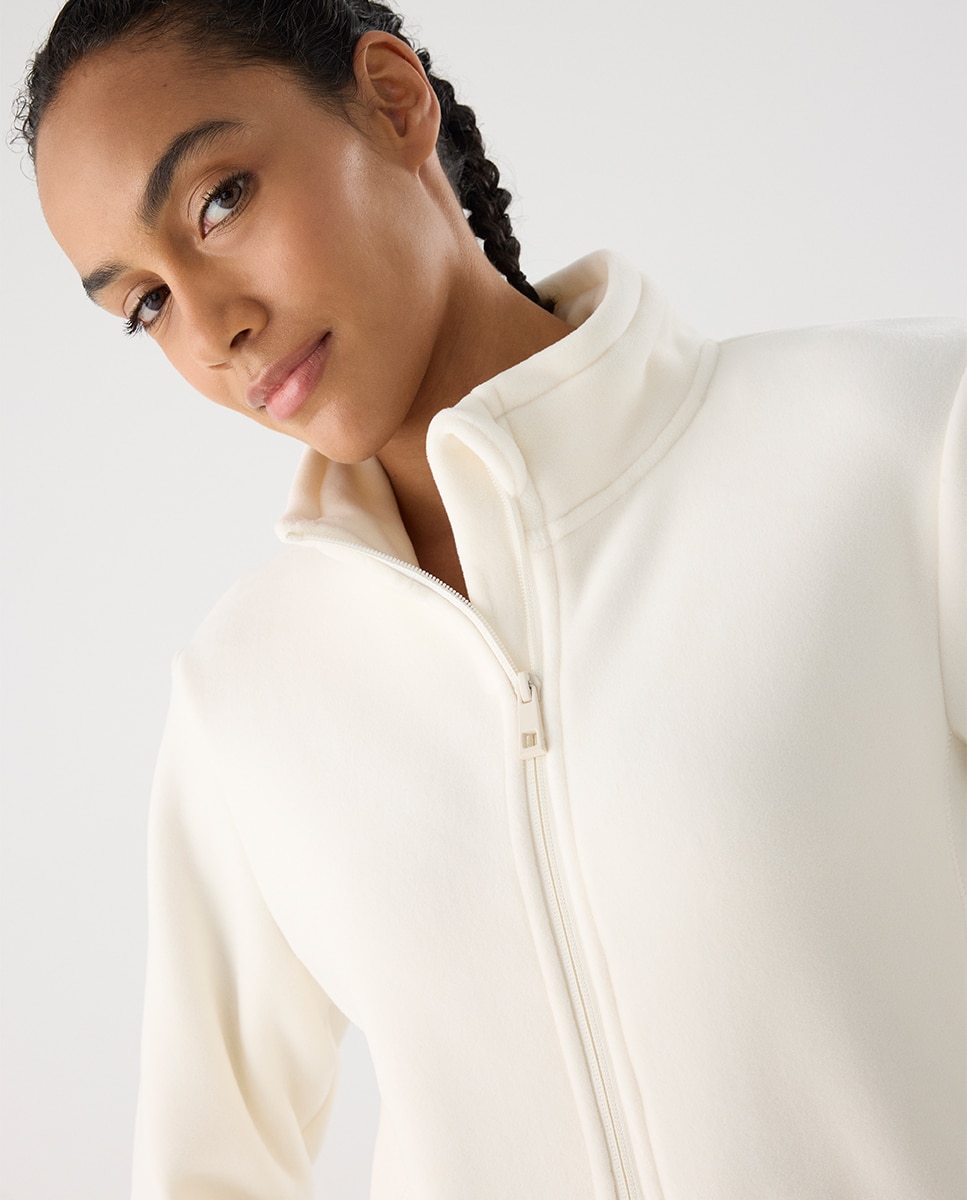 Ultra térmico chaqueta deportiva forro polar suave - Ysabel Mora - Crema Crema-3